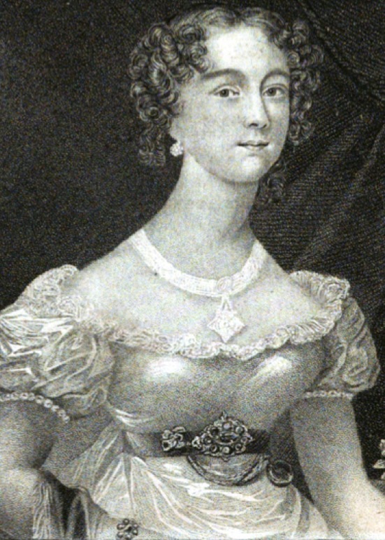 Portrait of Mrs Cochrane - aka Ksenia Loginova - made in London ca. 1824 - click to view full-size