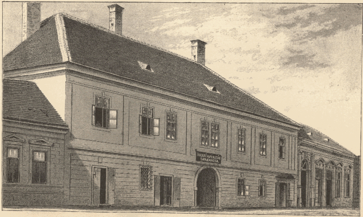 The Benyovszky family home in Vrbov&eacute;, in around 1890 