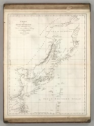 Perouse' map of Japan and the Kuril islands