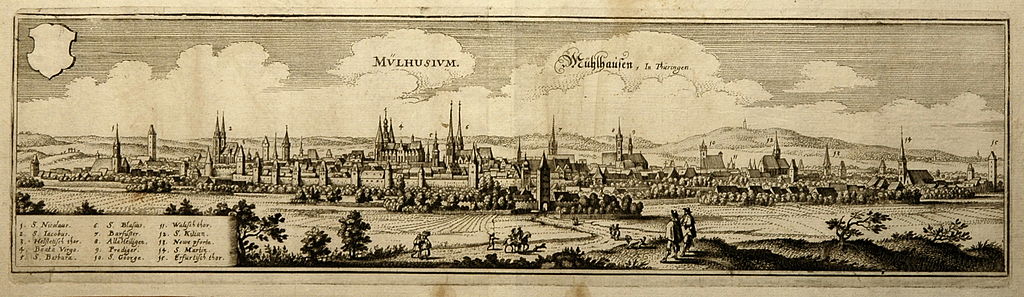 view (ca. 1650) of the town of Mühlhausen in Thuringia, scene of Müntzer's final activity.